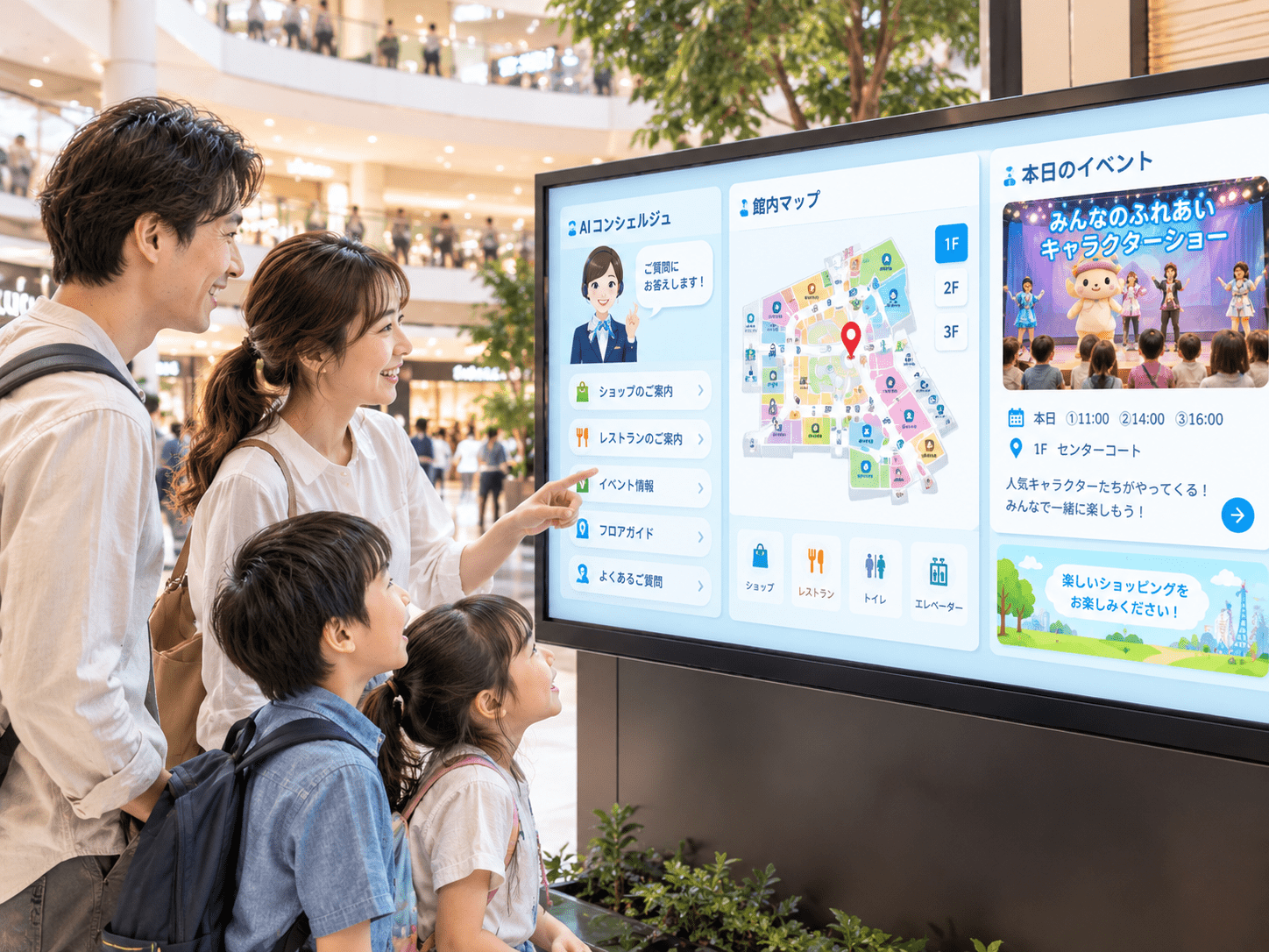 AIコンシェルジュを使う家族